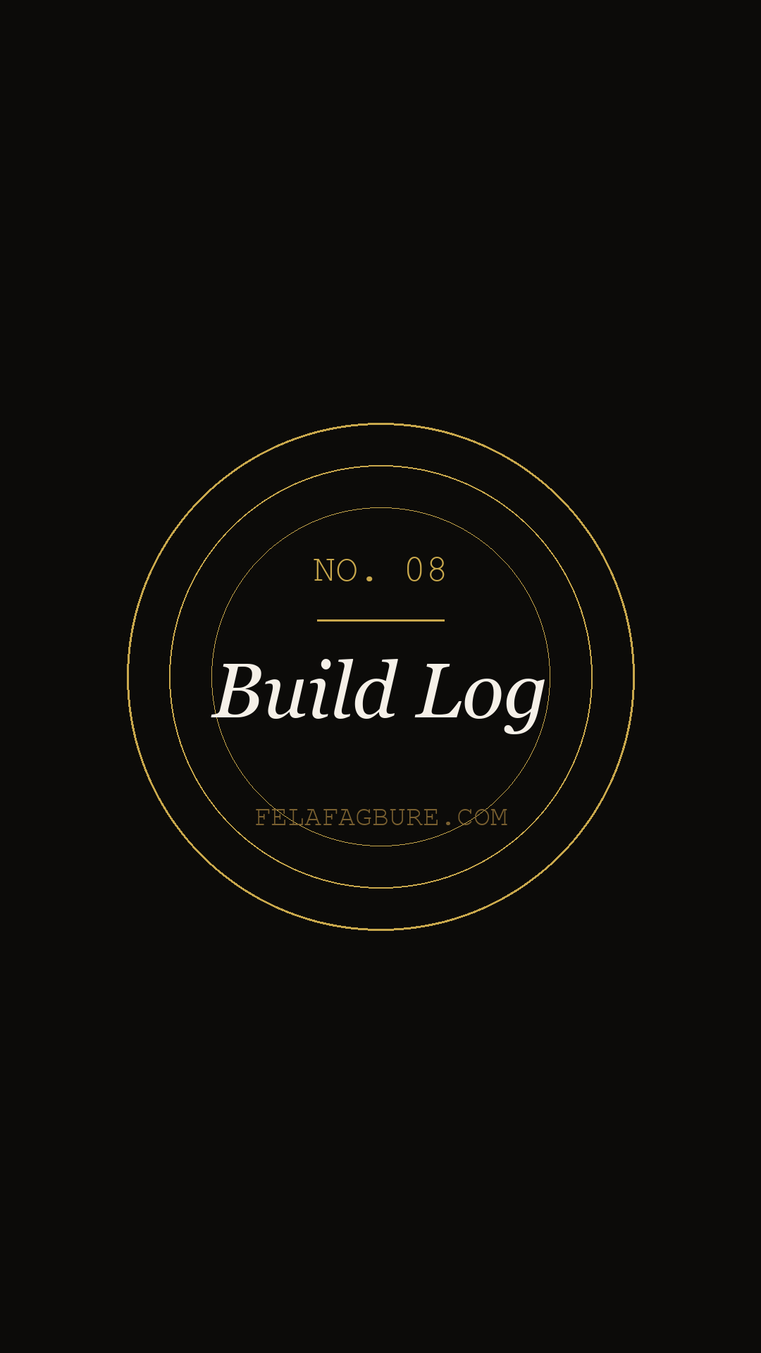 Build Log cover