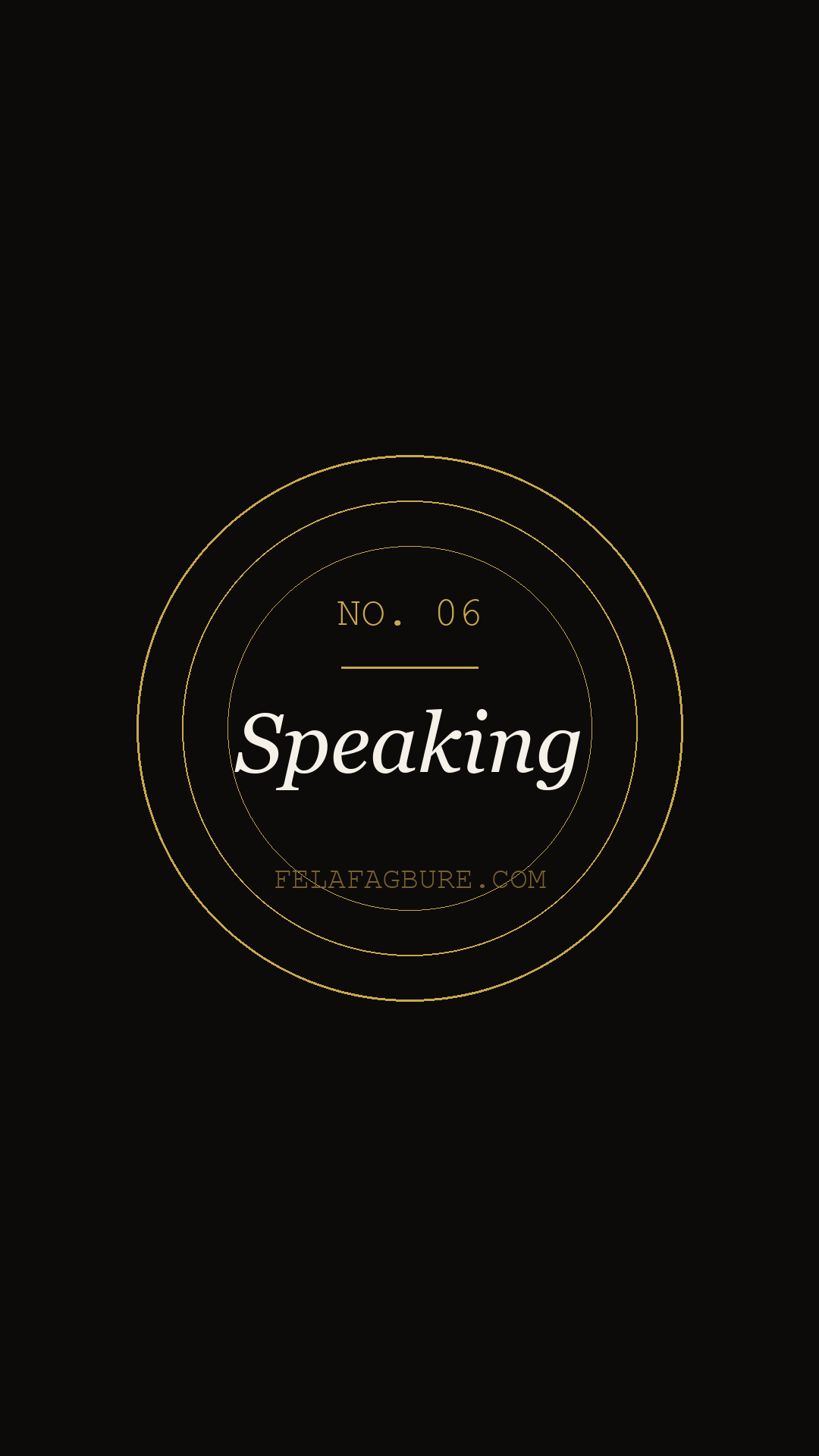 Speaking cover
